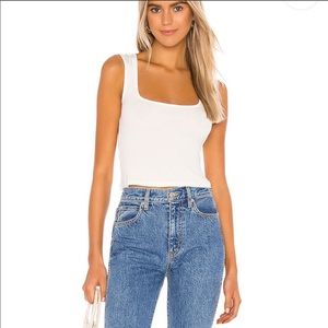 NWT PRIVACY PLEASE White Tank Top